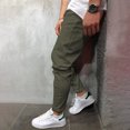 thumbnail image 4 of Mens Summer New Style Fashion Overalls Casual Pure Colour Comfortable Eight-Color Pants, 4 of 6