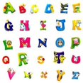 thumbnail image 3 of Cartoon Colorful 26 Letters Alphabet Wall Sticker Kids Room Nursery Room Decor Wall Decal Vinyl Bedroom Mural, 3 of 5