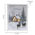 thumbnail image 3 of Décoration Murale Encadrée À Led (Cerf Et Chalet), 3 of 3