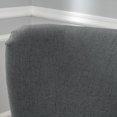 thumbnail image 4 of Lorenzo Charcoal Fabric Hi-Back Studded Chair, 4 of 6