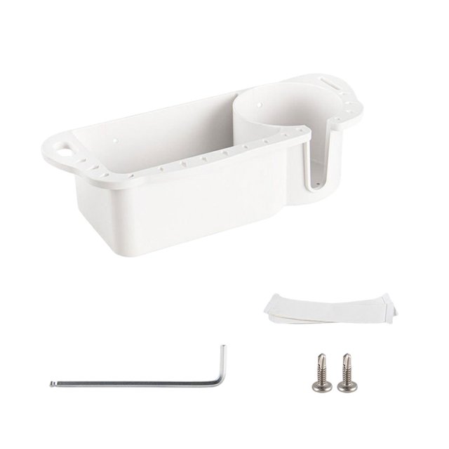 Youkk Boat Storage Organizer Easy To Install And Strong Storage Box Durable white 1Set