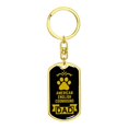 thumbnail image 4 of American English Coonhound Dad Dog Tag Keychain Stainless Steel or 18k Gold, 4 of 8