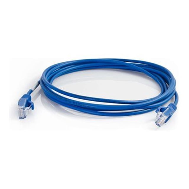 C2G Câble de Réseau Ethernet Mince de 5 Pi Cat6 Sans Accroc Non Blindé (UTP) - Bleu - Câble de Patch - RJ-45 (m) vers RJ-45 (m) - 5 Pi - UTP - CAT 6 - Moulé, Sans Accroc - Bleu