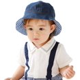 thumbnail image 1 of Baby Bucket hat Fisherman hat Sunhats Spring Autumn Summer Hats 0-8Y, 1 of 7