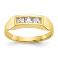 thumbnail image 1 of 10K Yellow Gold CZ Cubic Zirconia Polished Child'S Ring, 1 of 2