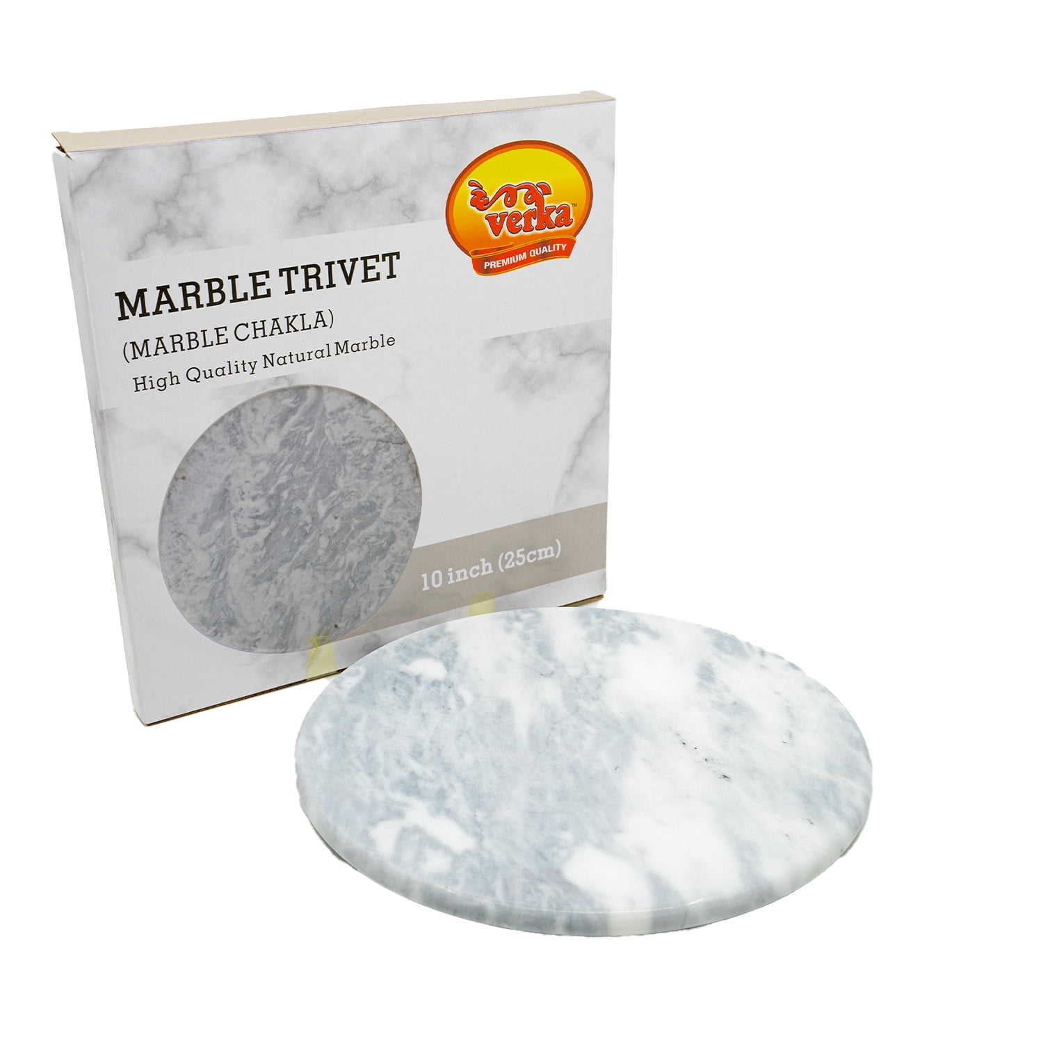 Verka Marble Trivet (Chakla), 10 inch