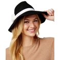 thumbnail image 2 of August Hat It Girl 3 Pom Fedora Grand, Noir, une Taille, 2 of 3