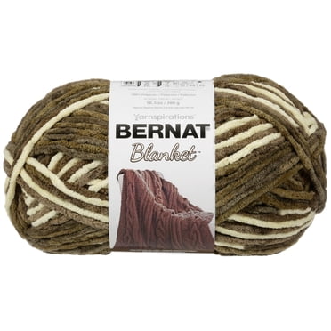 Bernat® Blanket™ #6 Super Bulky Polyester Yarn, Gathering Moss 10.5oz/300g, 220 Yards