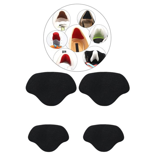 mmirethe Soft Shoe Heel Pad Insoles for High Heels Supportive Heel Repair Stick black 1Set
