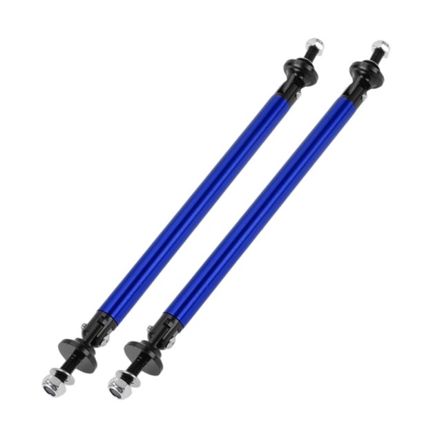 Unique Bargains 2 Pcs 150mm/5.91 Po Barres de Support Réglables pour Pare-Chocs avant et Lèvres Bleues