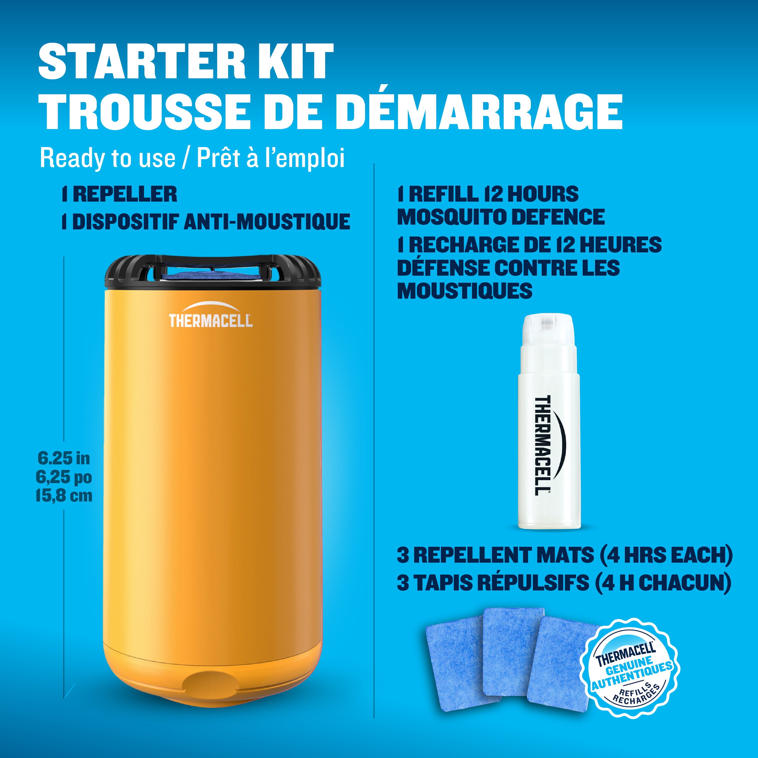 Thermacell Fuel-ZoneGuard Base Fuel Powered Mosquito Repeller with 12-Hr Refill