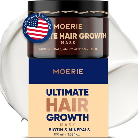 Moerie Hair Growth & Repair Mask - Restorative, Vegan-Friendly Treatment for Longer, Thicker, Fuller Hair - 100ml