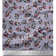 thumbnail image 1 of Soimoi Poly Georgette Fabric Stripe & Floral Artistic Print Sewing Fabric Yard 52 Inch Wide, 1 of 3