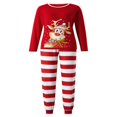 thumbnail image 2 of Family Matching Christmas Pajamas Set Snowman Printing Tops Long Pants Sleepwear, 2 of 10