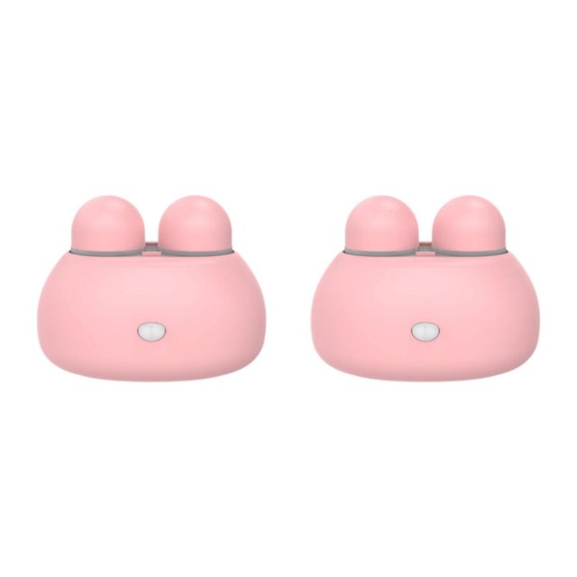 maskred Cute Contact Lens Container Battery AAA Lens Washer Pink 85x60x65mm 2Set