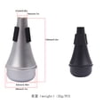 thumbnail image 3 of stanreset Sax Compact Size Handy Installation Saxophone Supplies Instrument Accessories Trumpet Mute for Beginners Sound Dampener Silver, 3 of 8