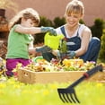 thumbnail image 2 of yulier Gardening Tools Heavy Duty Stainless Steel Garden Tools Garden Shovel Hand Rake with Soft Rubber Non-Slip Handle, 2 of 6