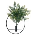 thumbnail image 2 of Yhmxh 1Pcs Wall Plant Decor Round Artificial Plants With Metal Round Hanging Hoop For Decor wall hanging, 2 of 8