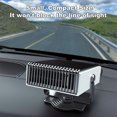 thumbnail image 2 of Portable Car , /150W Auto Fan Fast Heating Defroster Demister Fan & Cooler Auto Plugs Into Lighter 180 Degree Rotary, 2 of 7