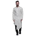 thumbnail image 1 of Atasi Party Wear Kurta Set For Men Mandarin Collar Ethnic Printed Kurta Pajama, 1 of 2