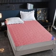 thumbnail image 4 of Meitianfacai Waterproof Mattress Protector Mattress Pad Cover, Water Proof Mattress Protector Quilted Fitted Dusting Proof Mattress Pad Cover For Cozy Sleep Soft And Breathable Bed Mattress Cover,Red, 4 of 6