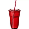 thumbnail image 1 of Heily Gobelet à Double Paroi, Tasse à Café Glacé Réutilisable, Transparent, Plastique, Ensemble de 1, 1 of 5