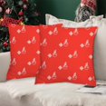 thumbnail image 4 of Amzcrzy Literie, Couvre-Lits, Courtepointes et Ensembles, Housses d'Oreiller de Noël 18x18 Pouces Ensemble d'Oreillers Décoratifs Sapin de Noël Rouges Décoration d'Hiver de Noël pour Maison Canapé Chambre Taie d'Oreiller, 4 of 6