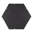 thumbnail image 4 of Kate and Laurel Rhodes Miroir Mural Hexagonal Moderne, 22 x 25, Noir, Miroir Géométrique Chic pour Mur, 4 of 7
