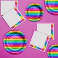 thumbnail image 2 of Rainbow Foil Paper Plates and Napkins Kit, 2 of 5