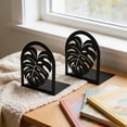 thumbnail image 4 of EGNMCR Organization and Storage, Storage Bins, Storage Containers Book Ends Metal Bookends For Shelves Decorative Tree Stopper For Heavy Books Black Ends To Hold Books For Home Office Metal bookend, 4 of 6