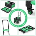 thumbnail image 1 of AKDSteel Diable Pliant 2-en-1 avec Panier Pliable, Capacité de 330 Lb, Conception à 4 Roues et Poignée Rétractable, Chariot Portable pour Déménagement et Magasinage, 1 of 7