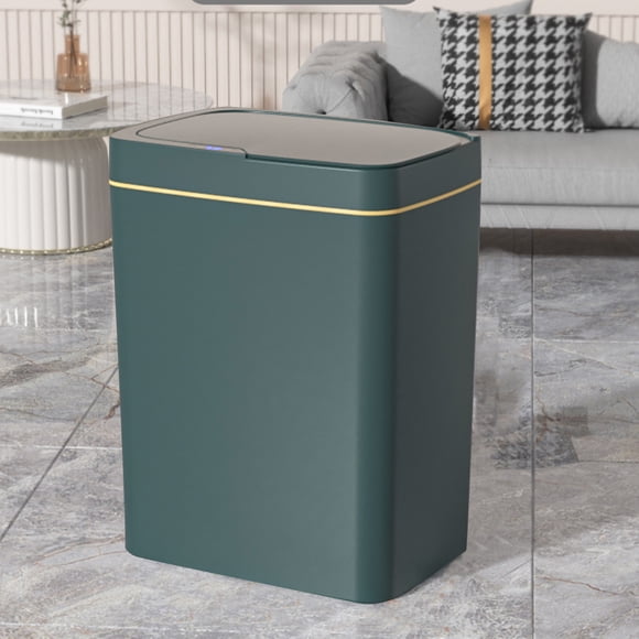 SuoKom Touchless Sensor Trash Can 16 Liter/4.23 Gallon Small Capacity Trash Can with Lid Sensor Kitchen Bin Recycling for Kitchen/Living Room/Office
