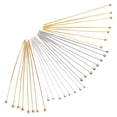 thumbnail image 1 of yuksok 200Pcs Ball Pins Gold Plated for Jewelry Making Findings Beading 20mm, 1 of 9