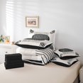 thumbnail image 4 of YST Vintage Minimalism Bedding, 7-Piece, Geometric Wave Line, Full Size, 4 of 4