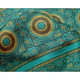 thumbnail image 4 of oneOone Silk Tabby Fabric Leaves & Floral Block Printed Craft Fabric BTY 42 Inch Wide, 4 of 4