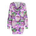 thumbnail image 3 of Jsaierl Robe à Capuchon pour Femmes Noël Grande Taille Tunique de Noël Chandails à Capuchon Robes Chandail Femme Tenue d'Automne Tendance, 3 of 5