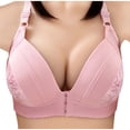 thumbnail image 4 of Timegard Front Closure Bras for Women Full Coverage Adjustable Strap No Underwire Bras Seniors Bras, 4 of 5
