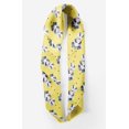 thumbnail image 2 of Bimba Foulard Foulard en Pure Soie Imprimée à Pois Jaunes et Raton Laveur Animal, Bandanas Foulard Tête Cou pour Femmes 40 x 40 Pouces, 2 of 6