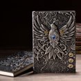 thumbnail image 1 of EGNMCR Diary NoteBook Notebooks for Work Retro Embossed Bird Pattern Notebook European A5 Notepad Stereo 100 Pages embossed notebook, 1 of 5