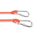 thumbnail image 4 of 12KN 9.5mm 10M Outdoor Rock Climbing Work Rappelling + 2 Carabiner - Various Colors - Orange, 20m, 4 of 8
