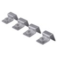 thumbnail image 3 of 4 Pcs Fish  Cover Bracket, Aquarium Cover Clip Stainless Steel Fish  Top Cover Clips With Silicone Cushion Easy To Install  Cover Clips Holder For Fish, 3 of 8