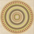 thumbnail image 1 of Ahgly Tapis d'Intérieur Lavable en Machine Carré Transitionnel Brun Cannelle, 5 Pieds Carré, 1 of 7