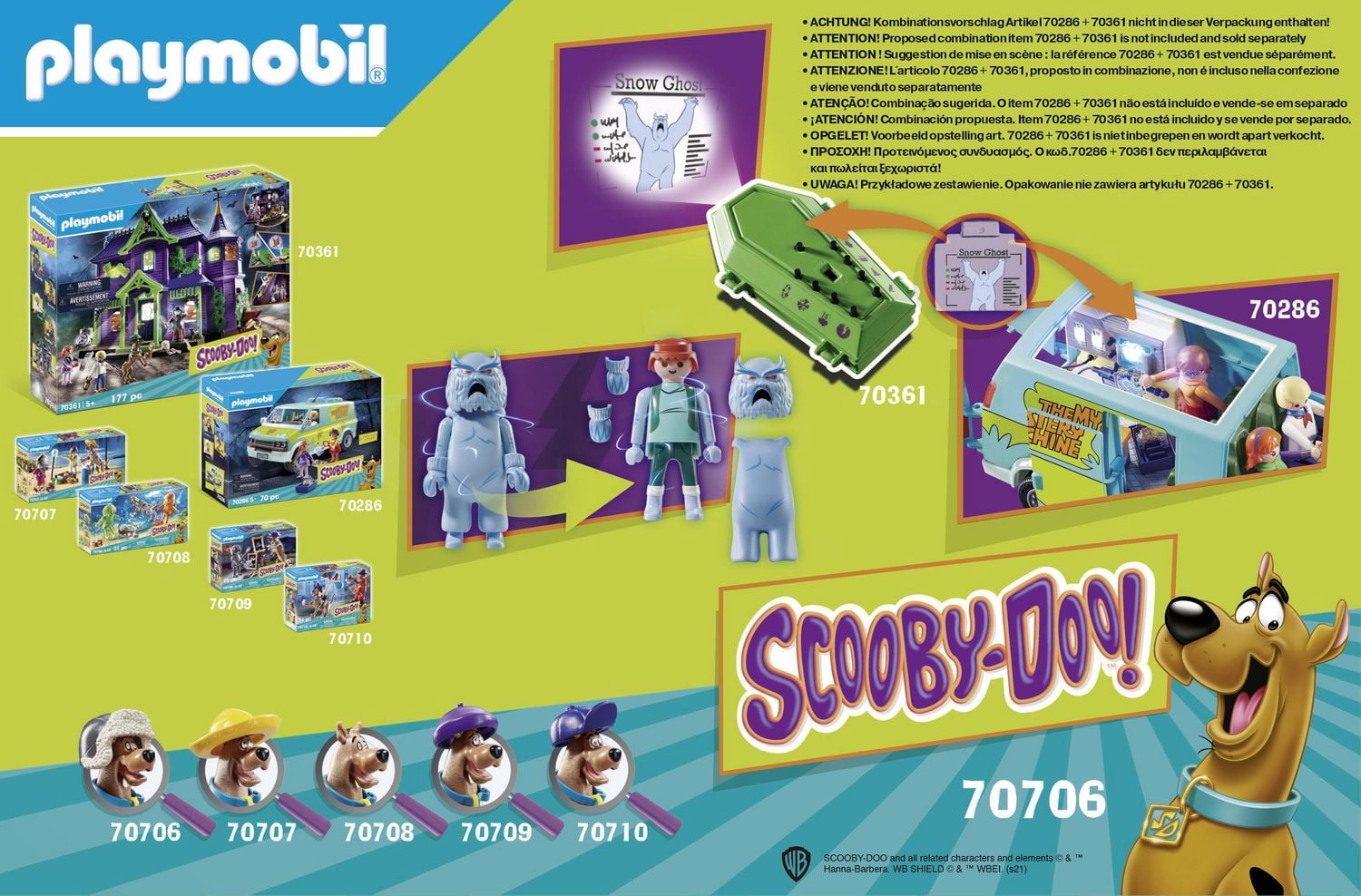 SCOOBY-DOO avec abominable spectre des neiges
