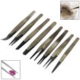 thumbnail image 3 of EIGTHTAIL ESD Anti-Static Tweezers Industrial Tweezers with Replaceable Carbon Fiber Tips, 3 of 7