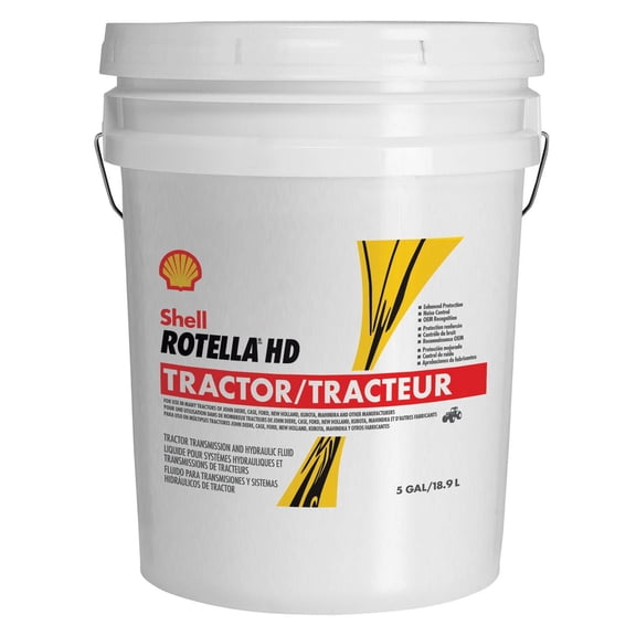 Liquide pour tracteurs Shell Rotella HD, seau de 5 gallons
