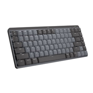 Logitech MX Mécanique Mini Clavier illuminé sans fil, commutateurs Clicky, rétroéclairé, Bluetooth, USB-C, macOS, Windows, Linux, iOS, Android, Graphite