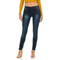 thumbnail image 1 of Cover Girl Jeans juniors plus size Perfect Mid Rise Comfy Skinny Jeans khaki black or blue, 1 of 6