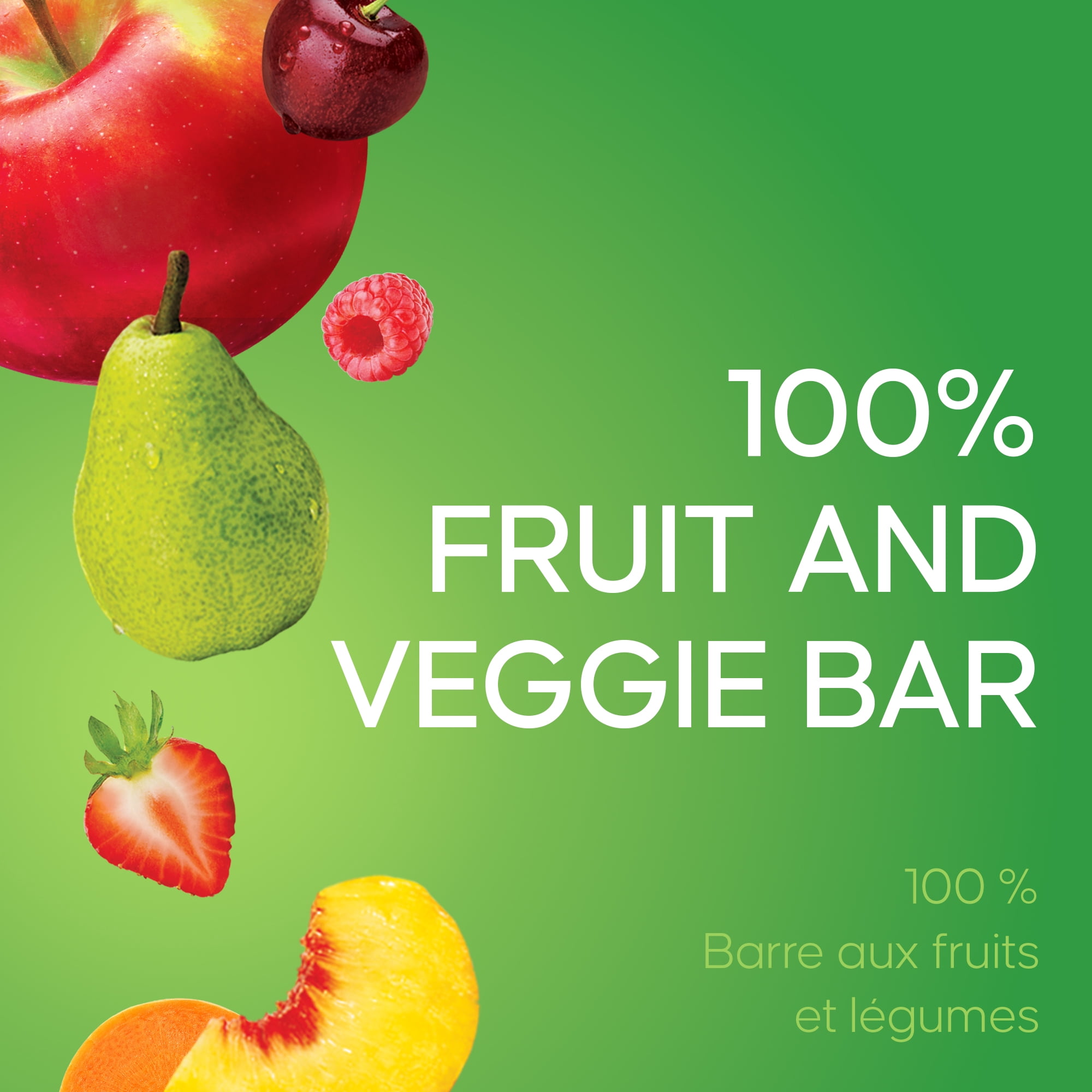 Boîte de barres 100 % fruits et légumes SunRype Snacks