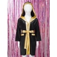 thumbnail image 3 of Alvivi Enfants Garçons Robe de Boxe Art Martial Muay Thaï Uniforme Manches Longues Kick Boxe Robe à Capuche Ensembles Noir 16, 3 of 7