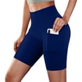 thumbnail image 2 of Timegard Plus Size Shorts for Women Running Ruched Comfy Shorts Casual Workout Shorts Elastic Waist, 2 of 6